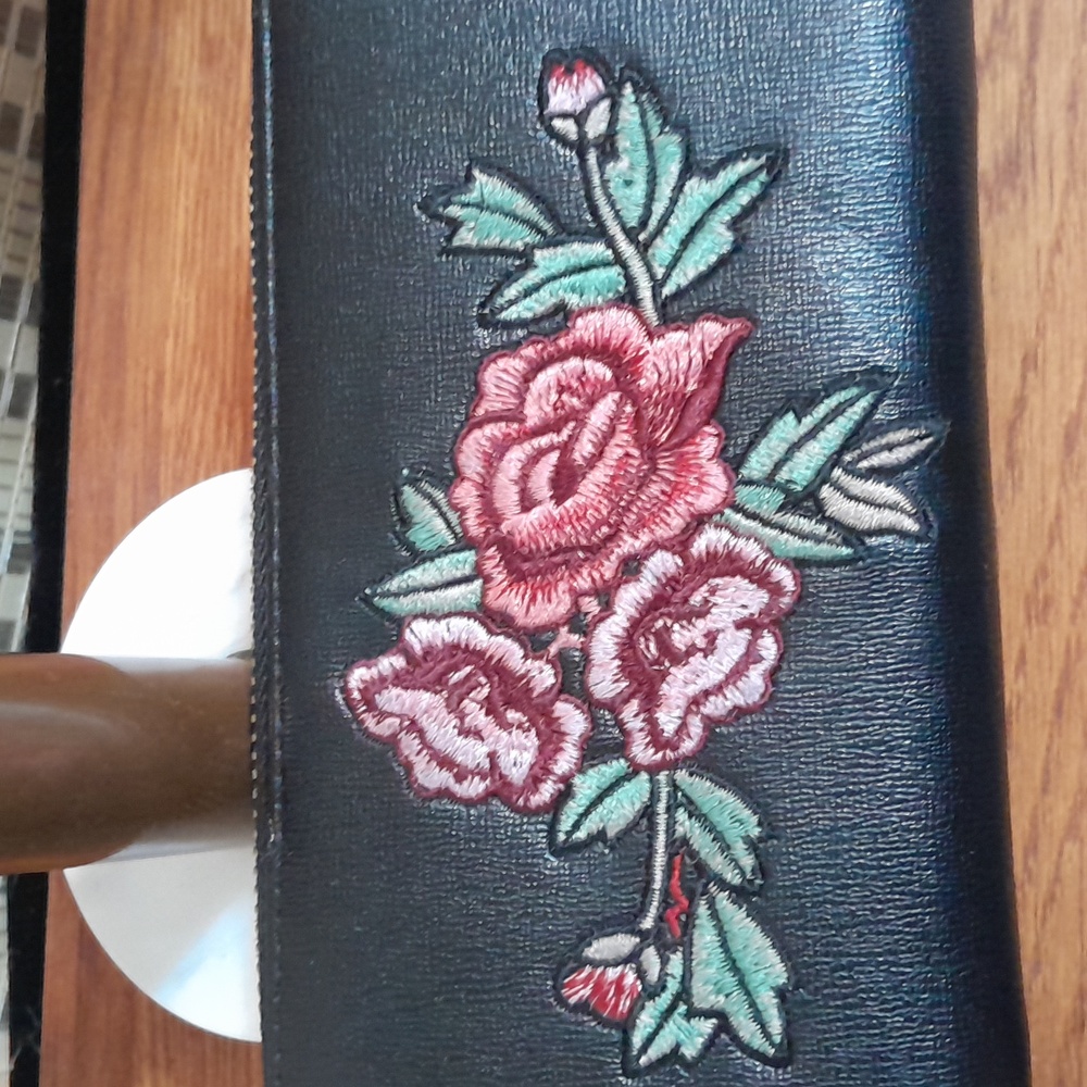 Marc New York Embroidered Roses Wallet